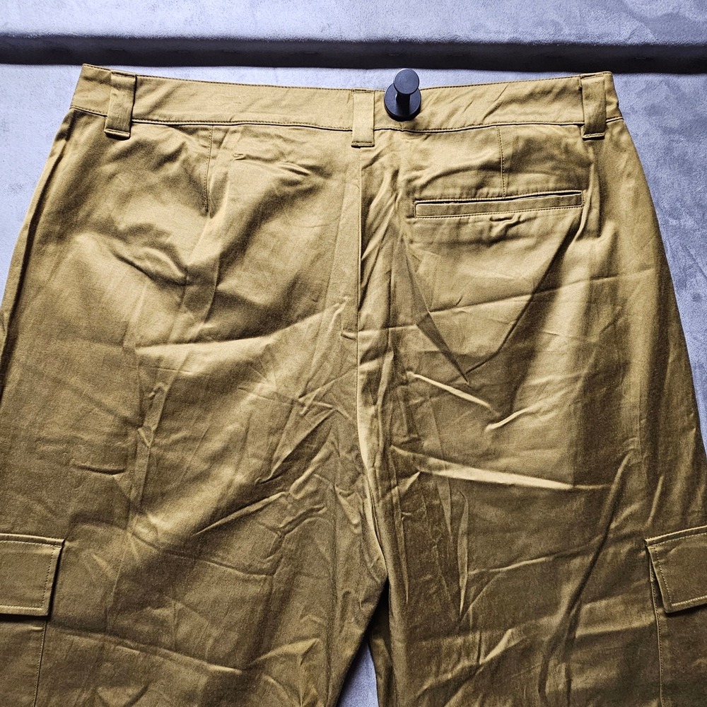 Old Navy Womens 18 Tall Extra High-Rise Cargo Pants Satin Moss Green 583269-00